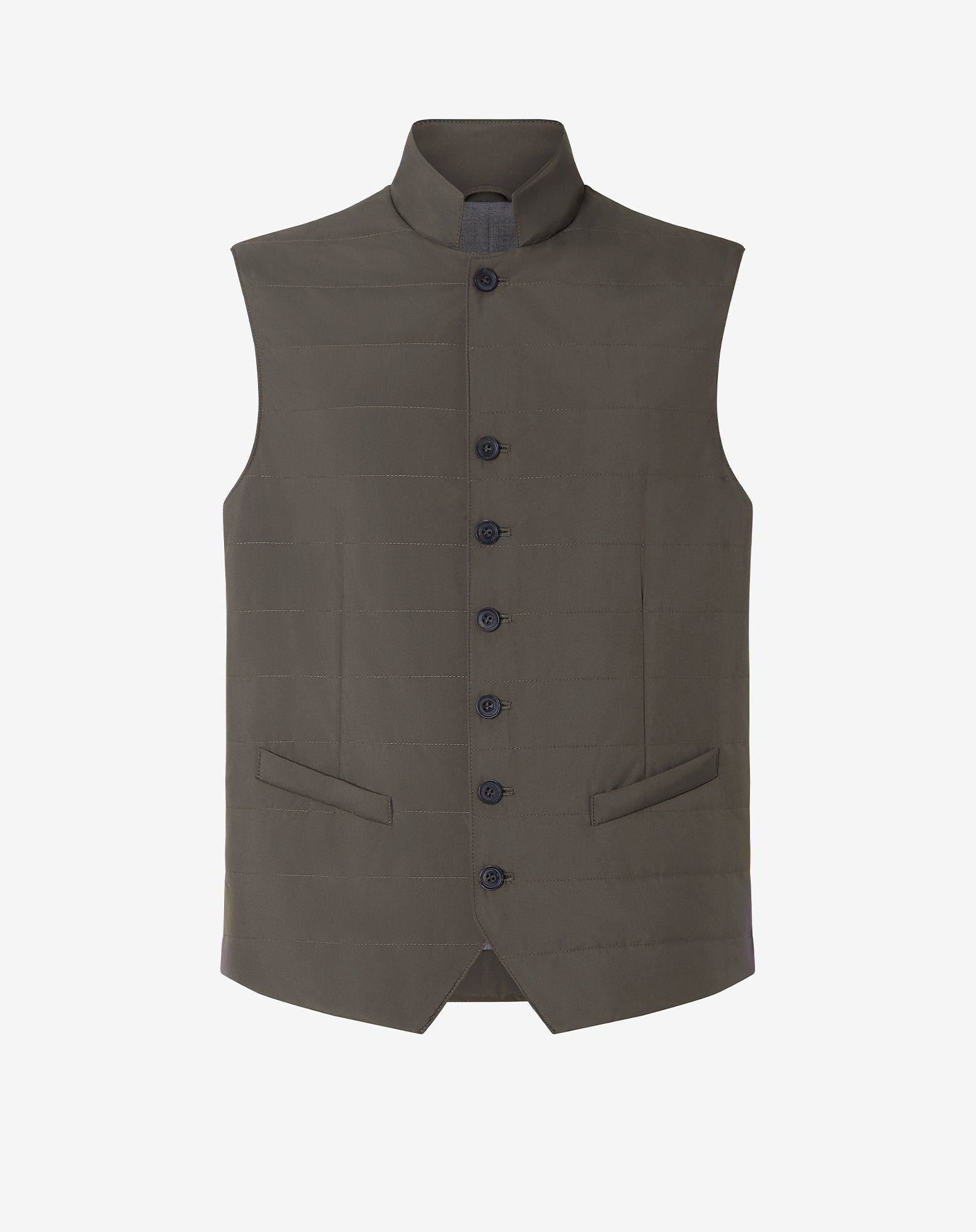 Gilet Foresta In Popeline Trapuntato