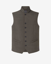 Gilet Foresta In Popeline Trapuntato