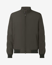 Bomber Foresta Imbottito In Vera Piuma