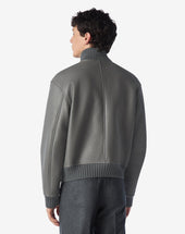 Giubbino In Nappa Con Interno In Cashmere