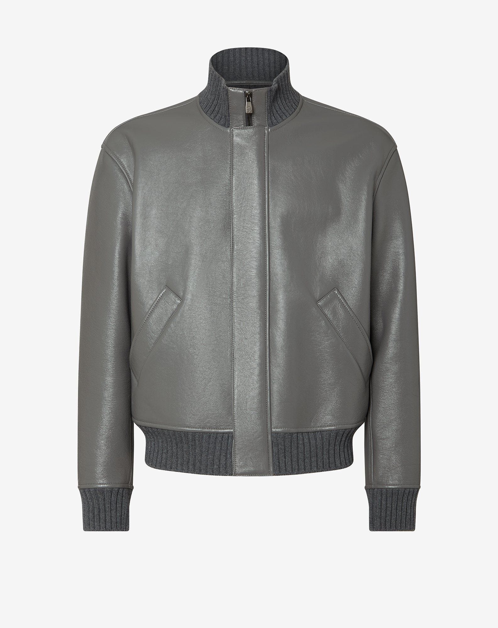 Giubbino In Nappa Con Interno In Cashmere