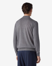 Polo Con Zip Toni Del In Lana Jacquard Extrafine