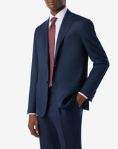 Suit Avio In Flanella Di Lana Pettinata Super 120s