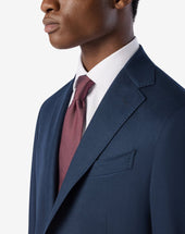 Suit Avio In Flanella Di Lana Pettinata Super 120s