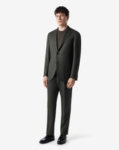 Suit In Flanella Di Lana Pettinata Super 120s
