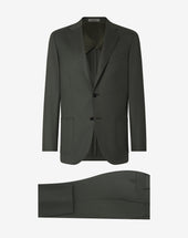Suit In Flanella Di Lana Pettinata Super 120s