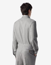 Shirt Chiaro In Flanella Di Cotone