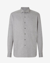 Shirt Chiaro In Flanella Di Cotone