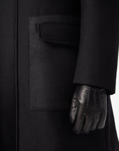 Gloves Neri In Nappa E Cashmere
