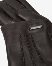 Gloves Testa Di Moro In Nappa E Cashmere