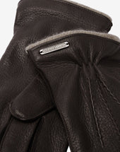 Gloves Testa Di Moro In Nappa E Cashmere