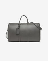 Bag Boston Grigia In Pelle