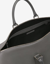 Bag Boston Grigia In Pelle