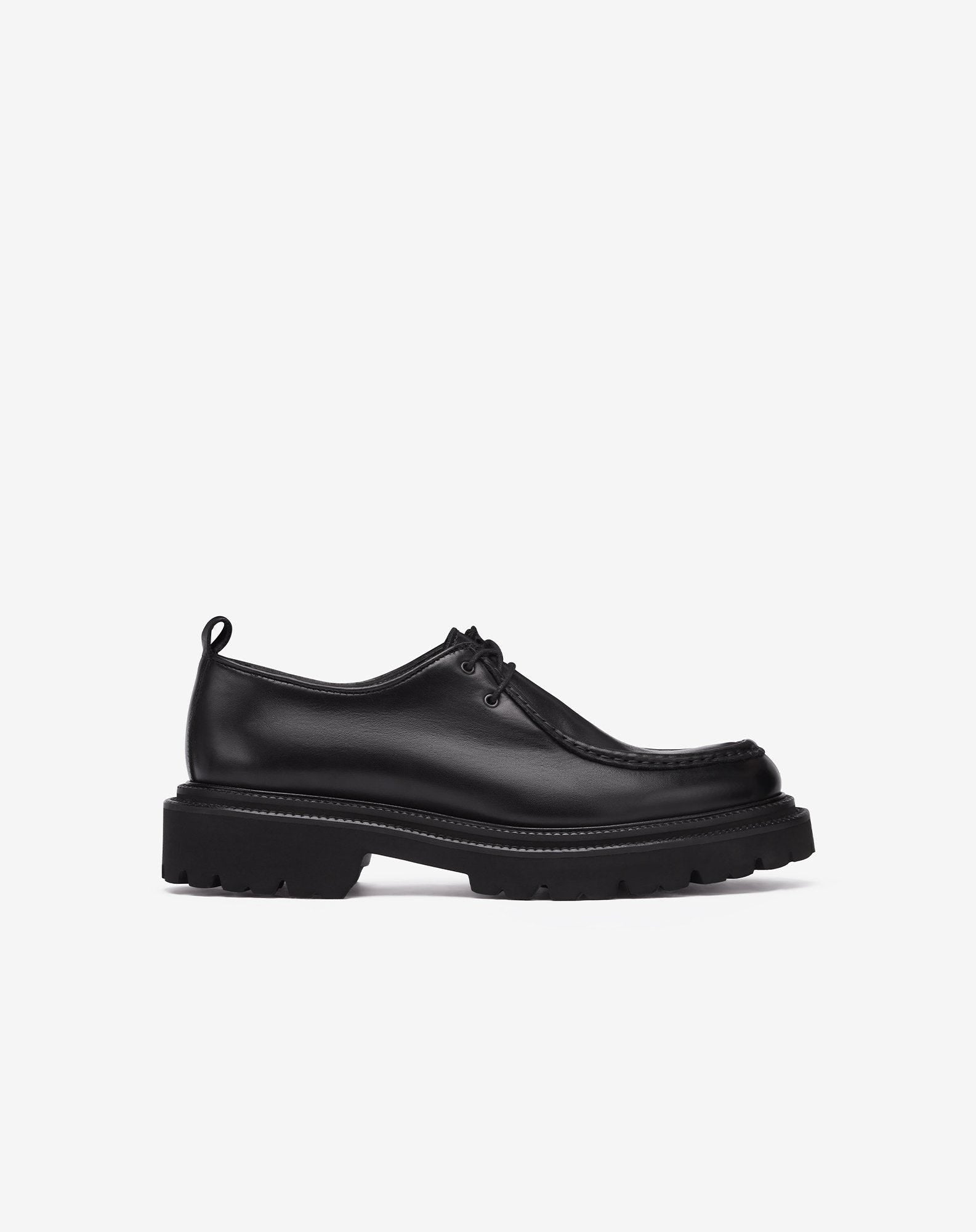 Shoe nordica nera in vitello anticato