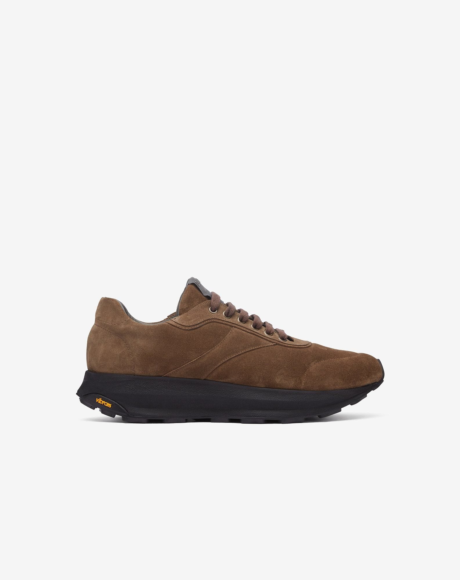 Runner Tabacco In Pelle Scamosciata