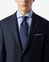 Tie In Seta Disegno Geometrico Jacquard
