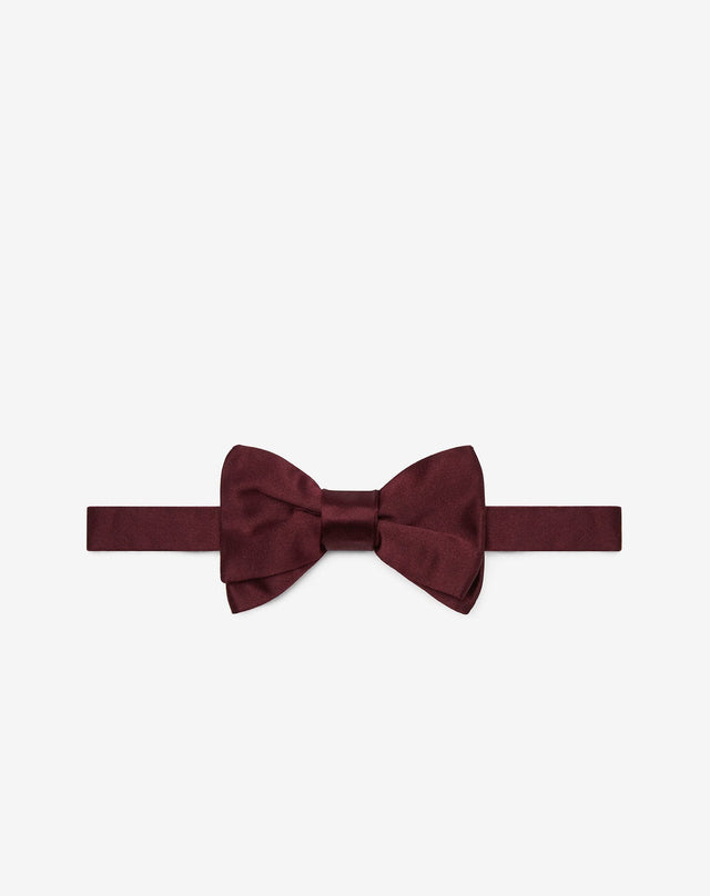 Papillon Bordeaux In Raso Di Pura Seta