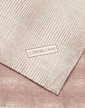 Pochette In Pura Seta Doppia Stampa