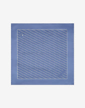 Pochette Azzurra In Raso Di Pura Seta
