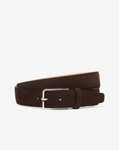 Belt Testa Di Moro In Pelle Scamosciata