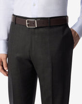 Belt Testa Di Moro Blu In Pelle Stampa Dollaro