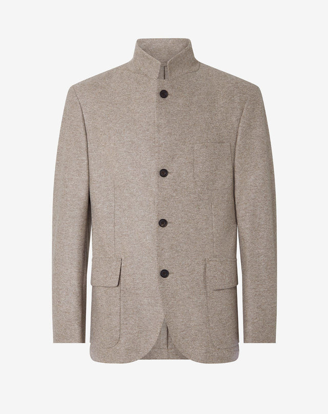 Jacket In Jersey Di Lana