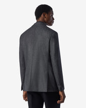 Jacket Melange In Twill Di Lana