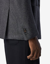 Jacket Melange In Twill Di Lana