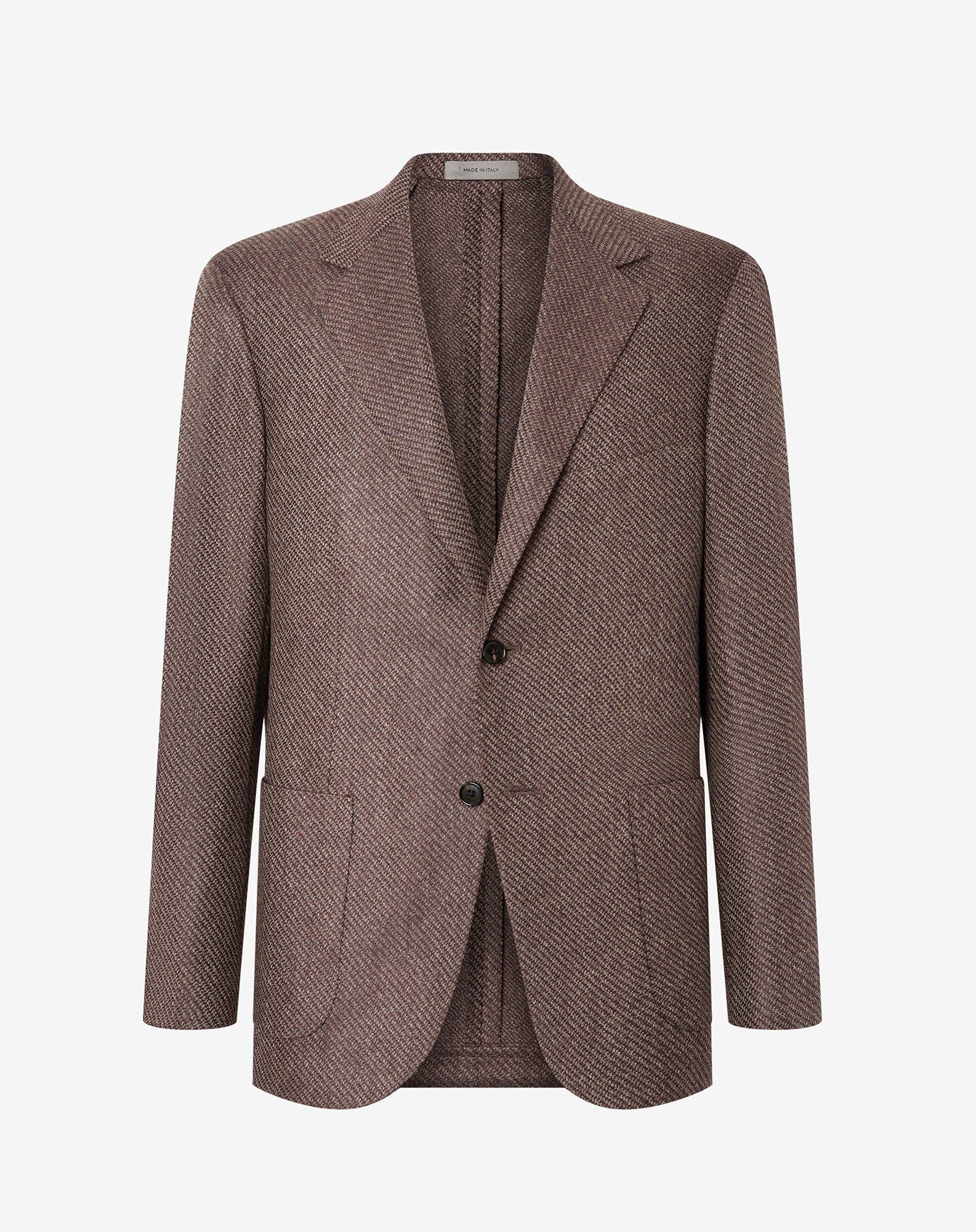 Jacket In Lana Pettinata