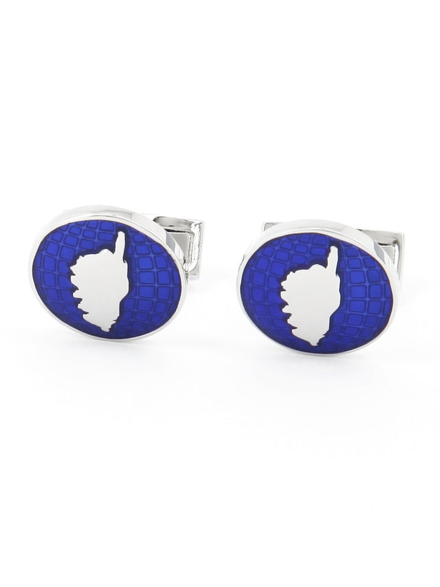 Corsica map cufflinks