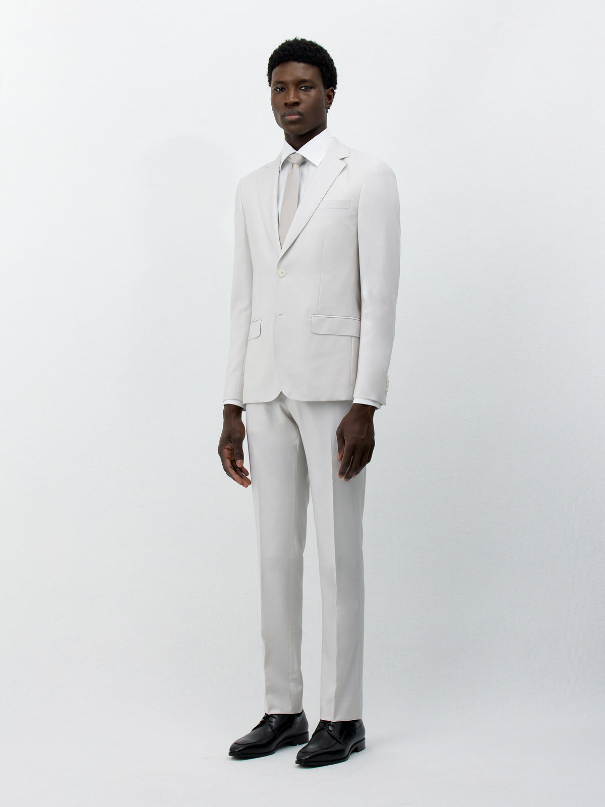 Costume 2 Pi Ces Slim En Laine Crue