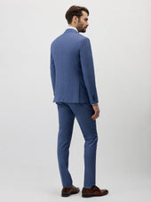 Costume 2 Pi Ces Regular En Laine Bleu Chambray