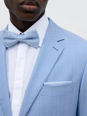 Costume 2 Pi Ces Slim En Laine Et Soie Bleu Ciel