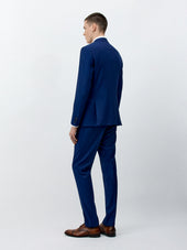 Costume 2 Pi Ces Slim En Laine Bleu Cobalt