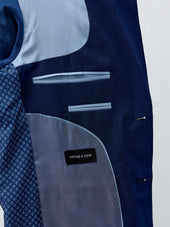 Costume 2 Pi Ces Slim En Laine Bleu Cobalt