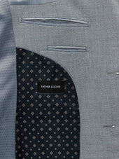 Costume 2 Pi Ces Regular En Laine Et Soie Gris Clair