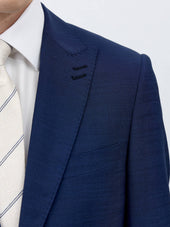 Costume 2 Pi Ces Slim En Laine Bleu Marine