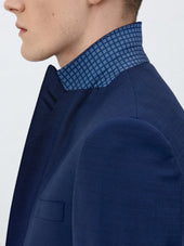 Costume 2 Pi Ces Slim En Laine Bleu Marine