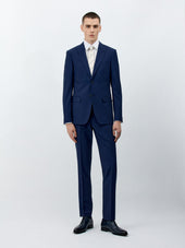 Costume 2 pièces Slim en laine bleu marine