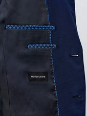 Costume 2 Pi Ces Slim En Laine Bleu Marine
