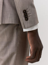 Costume 2 Pi Ces Regular En Laine M Lang E Beige