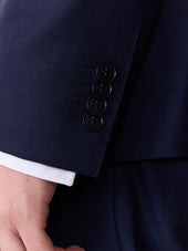 Costume 2 Pi Ces Regular En Laine Bleu Marine