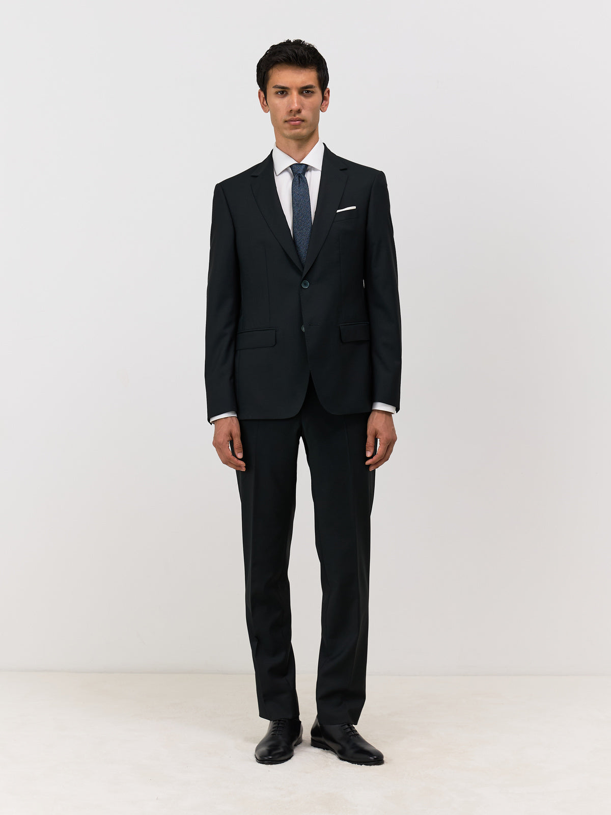 Costume 2 Pi Ces Regular En Laine Vert Fonc