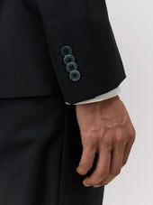 Costume 2 Pi Ces Regular En Laine Vert Fonc