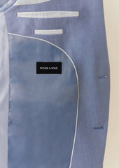 Costume 2 Pi Ces Slim En Laine Unie Bleu Turquin