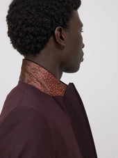 Costume 2 Pi Ces Slim En Laine M Lang E Bordeaux