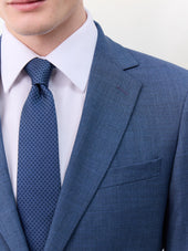 Costume 2 Pi Ces Slim En Laine Bleu Chambray