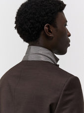 Costume 2 Pi Ces Slim En Laine Marron