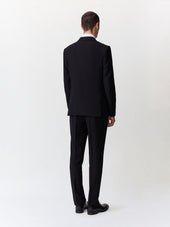 Costume 2 Pi Ces Slim En Laine Noire