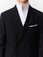 Costume 2 Pi Ces Crois Regular En Laine Noire